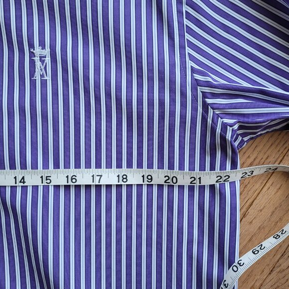 Thomas Mason Vicomte A. Dress Shirt Cotton Long Sleeve XL - Picture 13 of 15